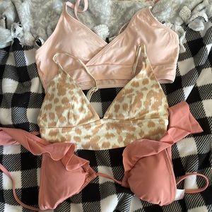 3 bathing suit tops